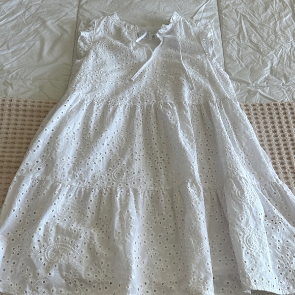 Time and Tru White Eyelet Dress size small (4-6) - Picture 1 of 5
